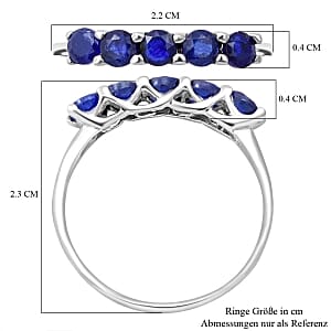 Ruby Chrome Diopside Masoala Sapphire 3.75 ctw Ring in Platinum Over Sterling Silver (Size 8)