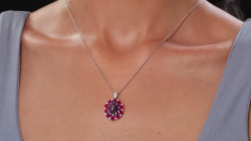 Necklace in Rhodium Over Sterling Silver 20 Inches