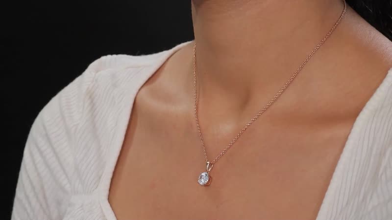 J Francis Embellished with Zirconia by Swarovski 3.50 ctw Pendant in Sterling Silver with Stainless Steel Necklace 20 Inches (Del. in 10-12 Days)