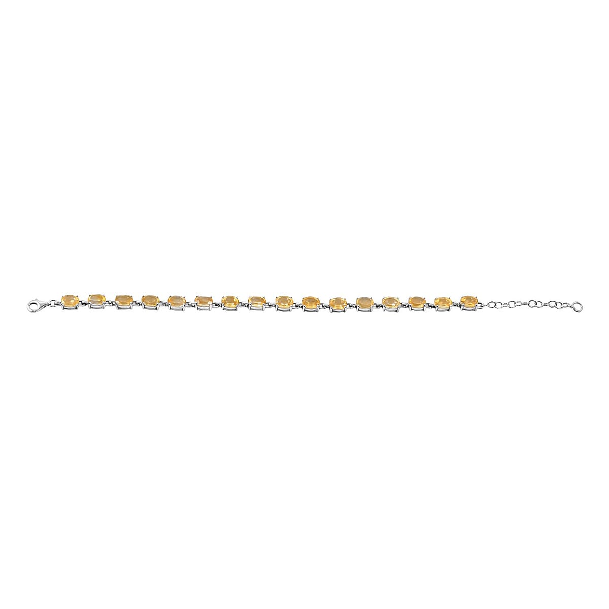 Brazilian Citrine and White Topaz 16.50 ctw Bracelet (7.0-8.50In), Ring (Size 5.0), Stud Earrings, Pendant without Chain in Rhodium Over Sterling Silver image number 8