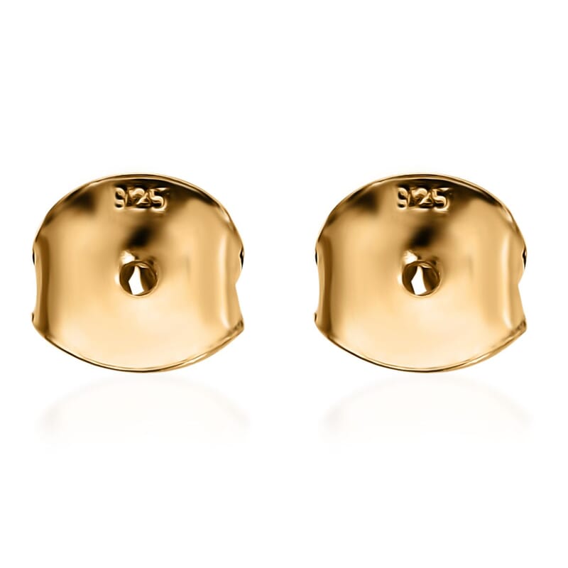 Set of 2 Push Back in 18K Yellow Gold Over Sterling Silver 0.50 Grams