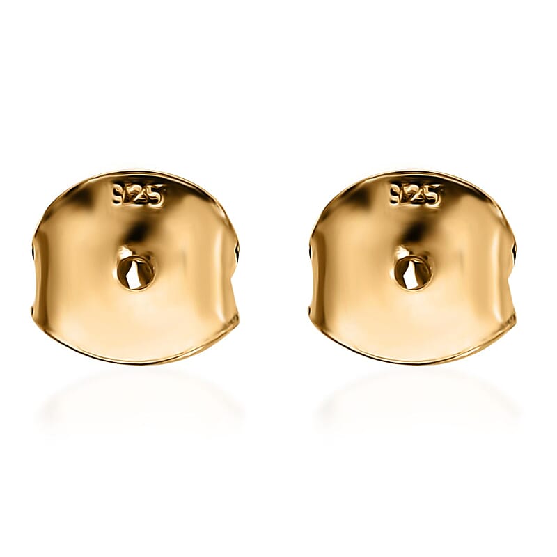 Set of 2 Push Back in 18K Yellow Gold Over Sterling Silver 0.50 Grams