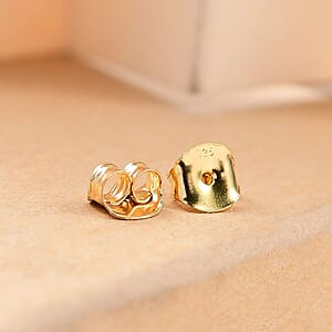 Set of 2 Push Back in 18K Yellow Gold Over Sterling Silver 0.50 Grams