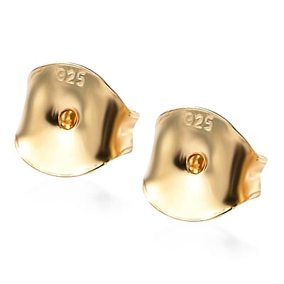 Set of 2 Push Back in 18K Yellow Gold Over Sterling Silver 0.50 Grams