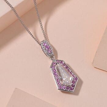 Moissanite & Pink Sapphire - Product card gallery slide 2 (10176634618169)