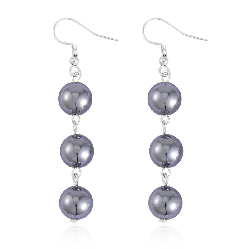 Terahertz 130.00 ctw Set Earrings and Bracelet (7-7.5In) in Stainless Steel
