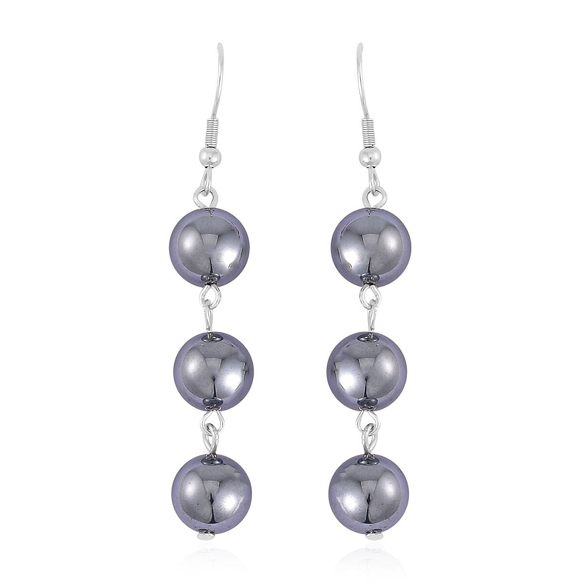 Terahertz 130.00 ctw Set Earrings and Bracelet (7-7.5In) in Stainless Steel