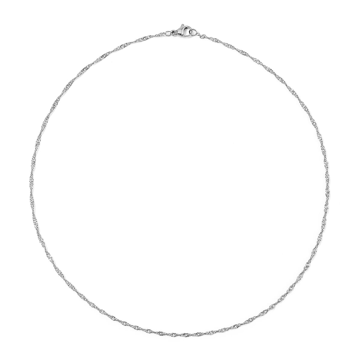 Set of 3 Chain Necklace in Stainless Steel (16, 18 & 22 Inches) image number 3