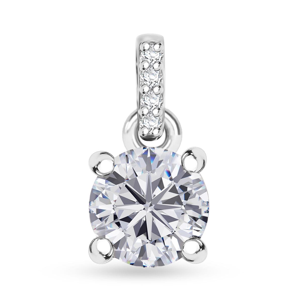 J Francis Embellished with Zirconia by Swarovski 3.10 ctw Eternal Sparkle Ring (Size 6) and Pendant without Chain in Rhodium Over Sterling Silver image number 6