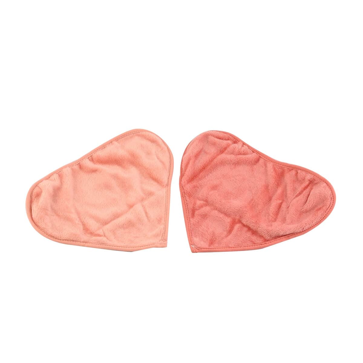 Cosmetic Brush & Tool Set, NordBare 2 Pack 15x13 Reusable Makeup Remover Cloths in Terracotta & Coral image number 2