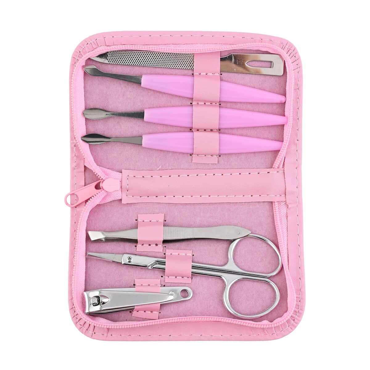 Manicure Set with Zipper Pouch and Pedicure Spa System Set with Spin Brush image number 3