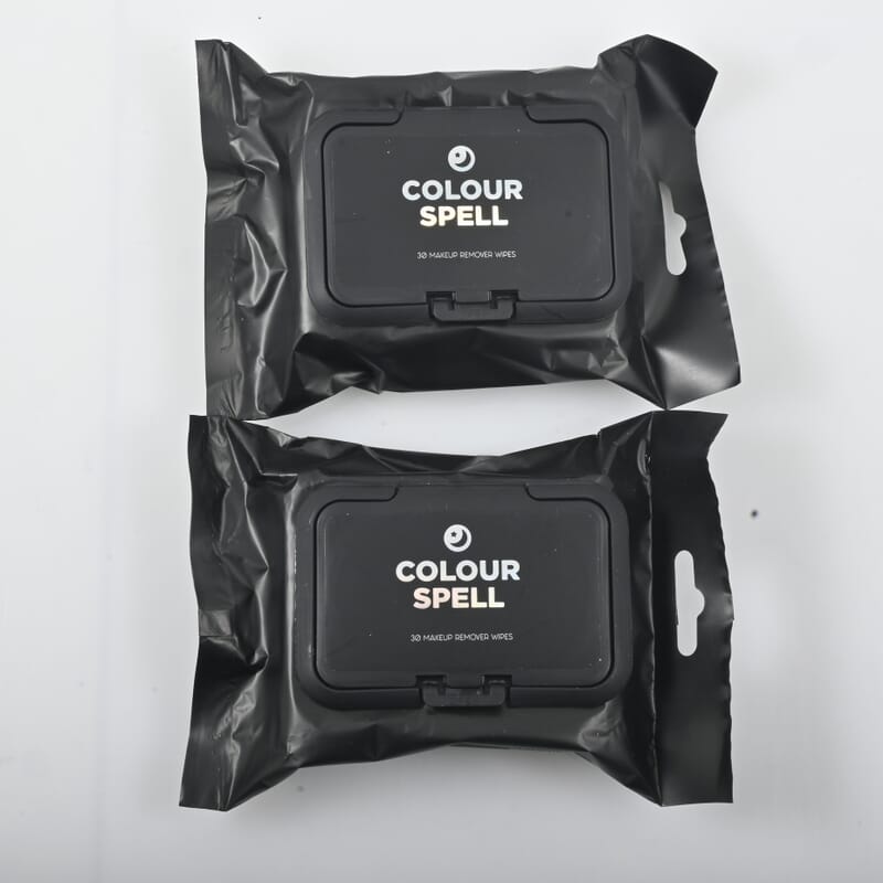 Colour Spell Makeup Remover Wipes -2pcs and Colorco 20 Pack Holographic Individually Wrapped Travel Makeup Wipes
