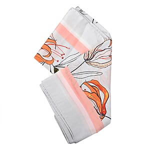 GeorgiaLane Silky Satin Hair Scarf in Vintage Lily Design and BellaBeauty Scalp Massager in Floral Print