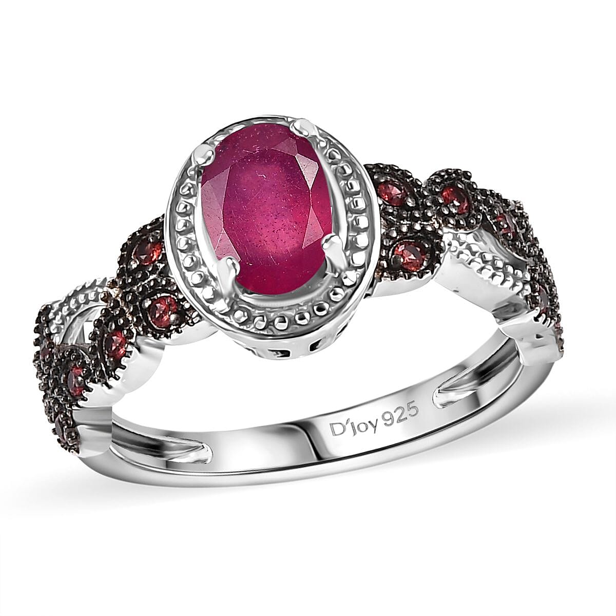 Ruby　inomata リング① Platinum Lab-Grown Ruby Infinity Ring - PlatinumOnly