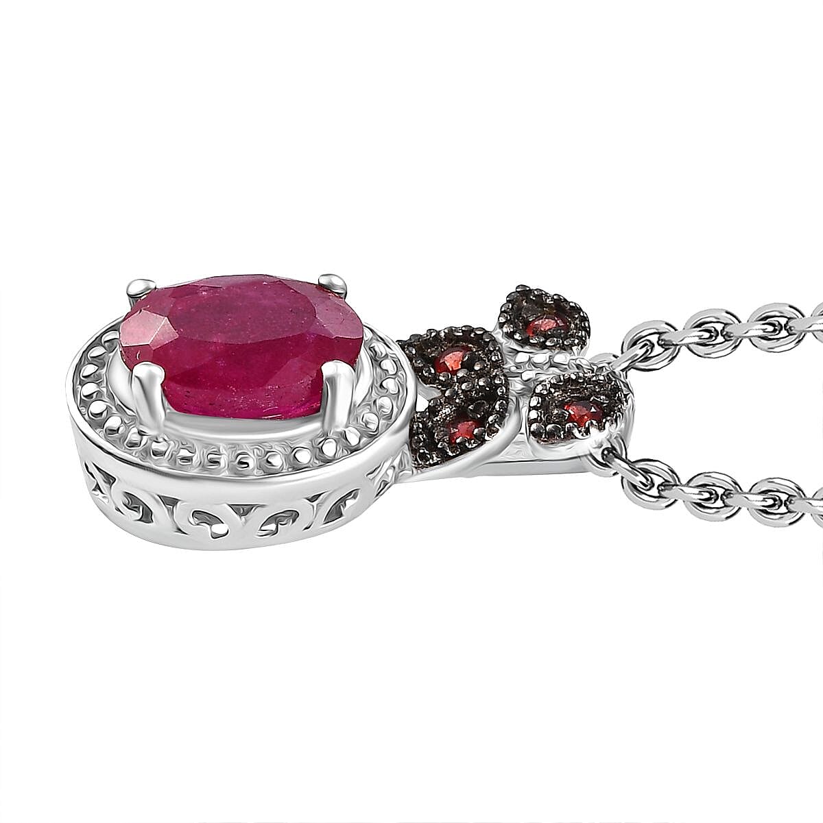 Buy Niassa Ruby (FF) and Red Sapphire 3.30 ctw Scarlet Bloom