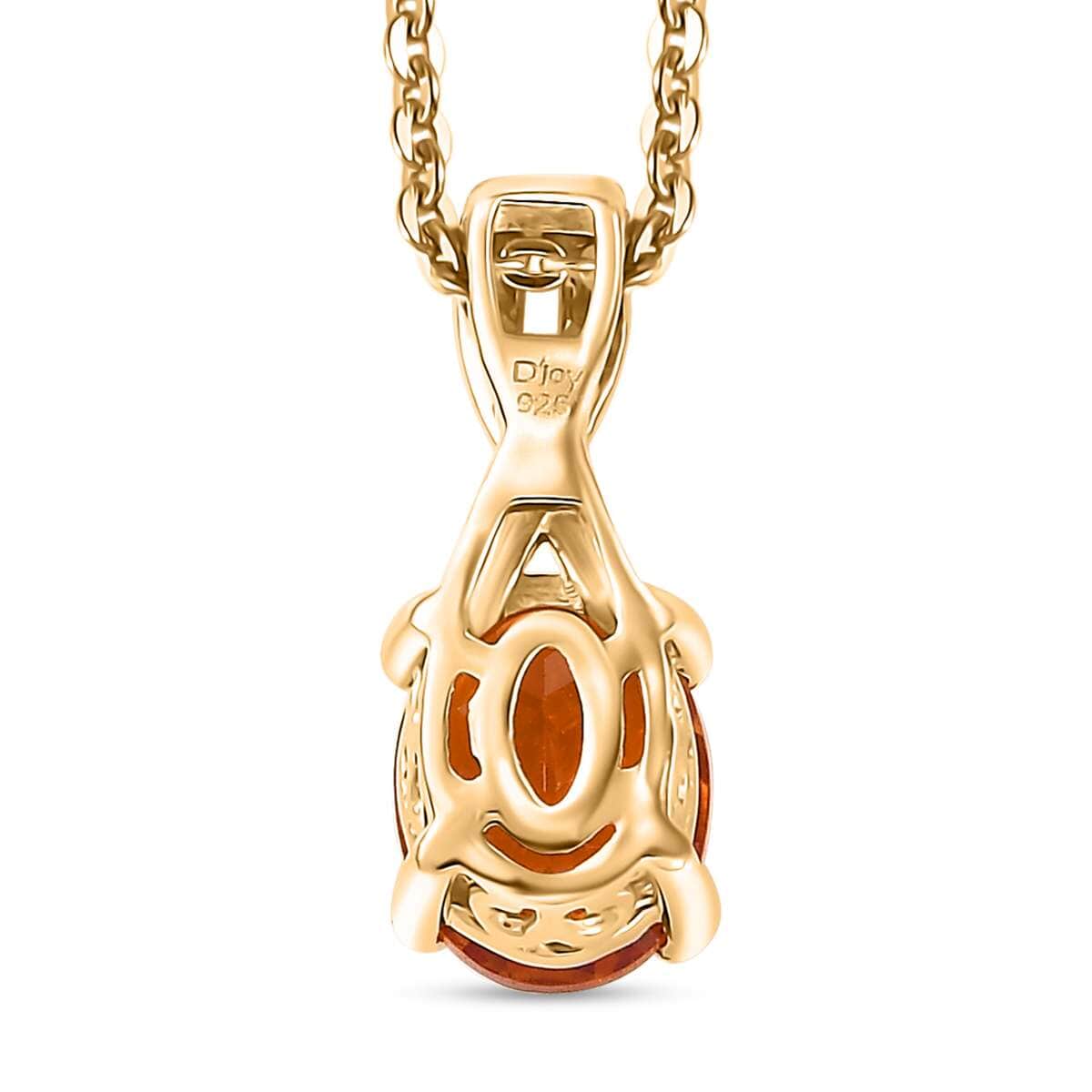 Premium Santa Ana Madeira Citrine 1.20 ctw Infinity Pendant Necklace in 18K Vermeil Yellow Gold Over Sterling Silver 20 Inches image number 4