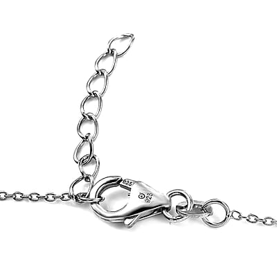 Lab Grown Diamond VS 1.60 ctw Pendant Necklace in Rhodium Over Sterling Silver (20 Inches)