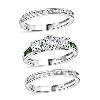 Moissanite & Tsavorite Garnet / 5 - Product card gallery slide 1 (10176637763897)