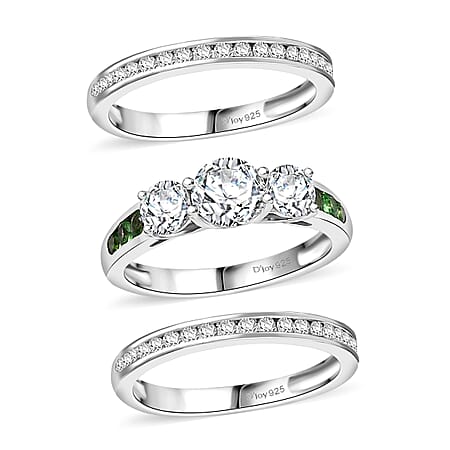 Moissanite & Tsavorite Garnet / 5 - Product card gallery slide 1 (10176637763897)