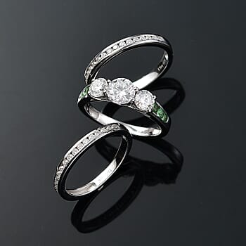 Moissanite & Tsavorite Garnet / 5 - Product card gallery slide 2 (10176637763897)
