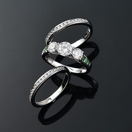 Moissanite & Tsavorite Garnet / 5 - Product card gallery slide 2 (10176637763897)