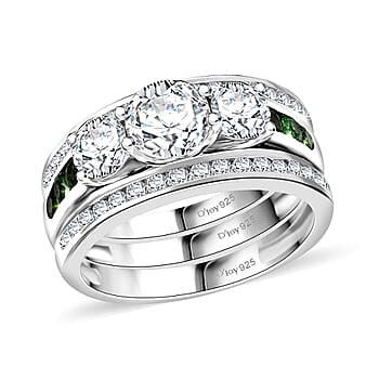 Moissanite & Tsavorite Garnet / 5 - Product card gallery slide 4 (10176637763897)