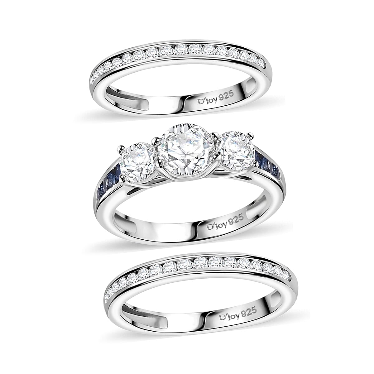 Moissanite & Blue Sapphire / 7 - Product card gallery slide 1 (9432476287231)
