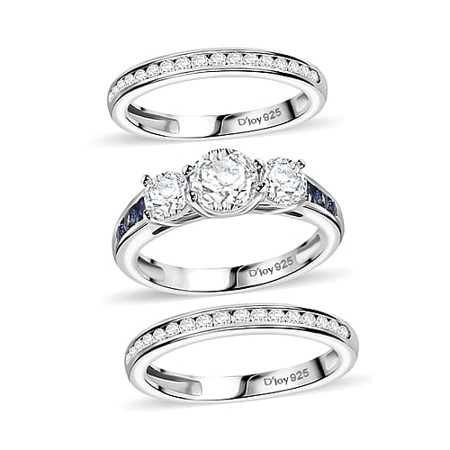 Moissanite & Blue Sapphire / 7 - Product card gallery slide 1 (9432476287231)