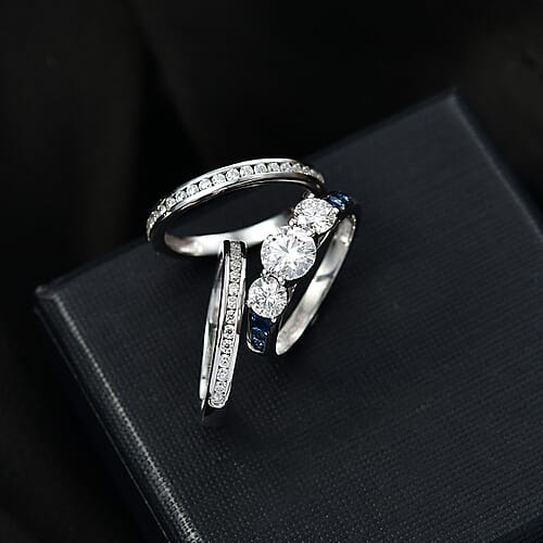 Moissanite & Blue Sapphire / 7 - Product card gallery slide 2 (9432476287231)