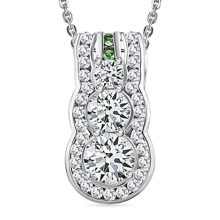 Moissanite & Tsavorite Garnet - Product card gallery slide 1 (10176637534521)