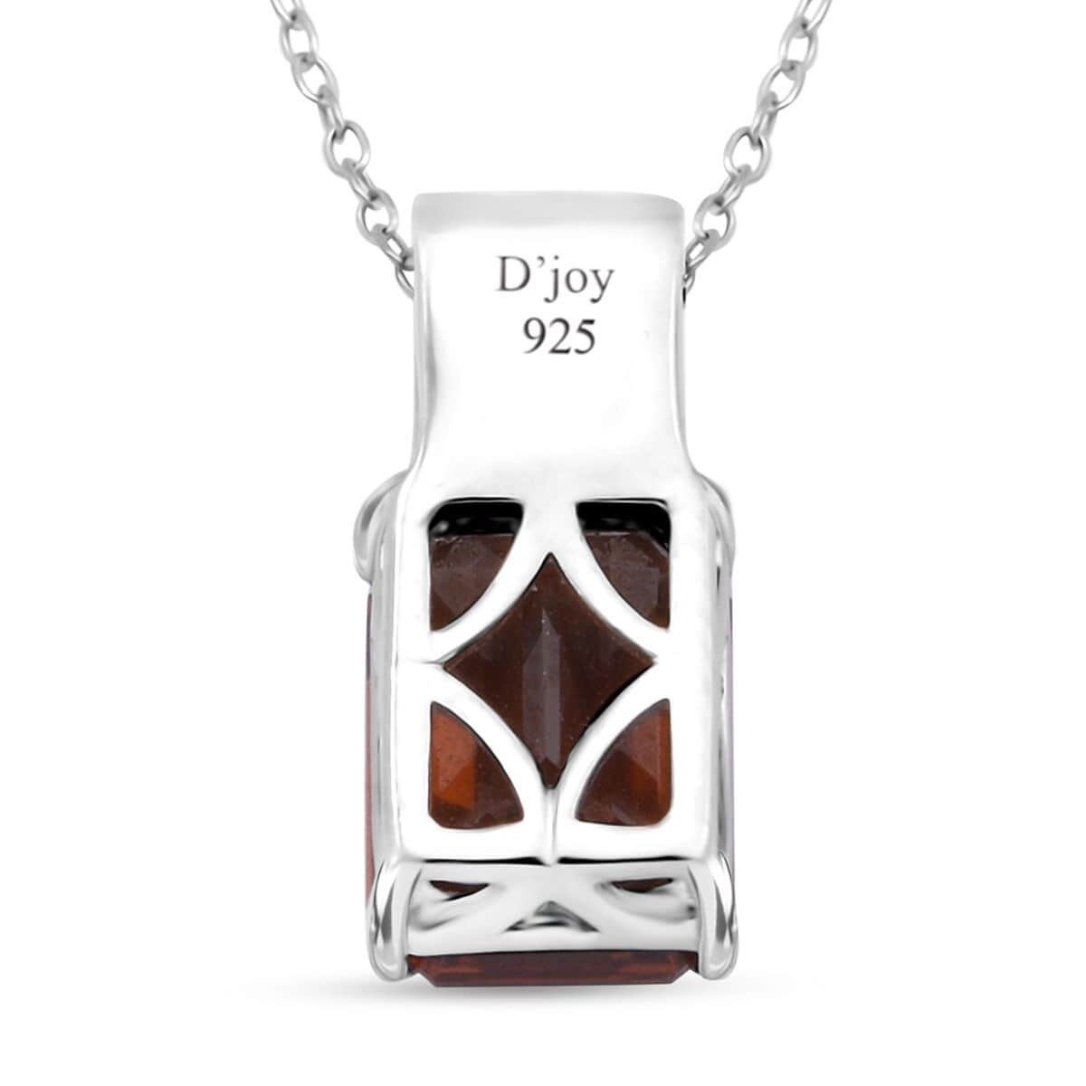 Premium Sunset Zircon and Multi Gemstone 4.60 ctw Prism Elegance Pendant Necklace 20 Inches in Rhodium Over Sterling Silver image number 4