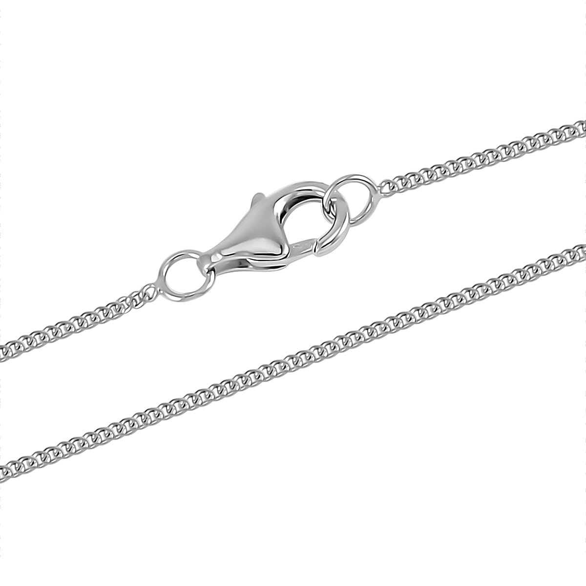 Moissanite 2.50 ctw Oval Shape Pendant Necklace in Rhodium Over Sterling Silver 20 Inches image number 4