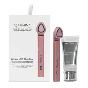 Doorbuster Lumina Fat Iron and NRG Mini Glow Pro Multi Function Eye, Face, & Neck Tool with Gel Primer