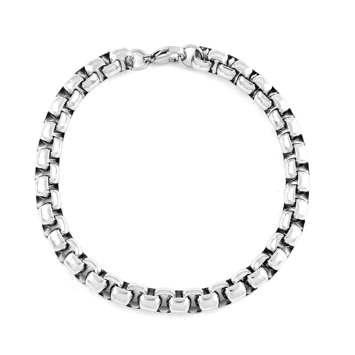 Set of Necklace 24 Inches and Bracelet (8.50In) in Stainless Steel image number 8