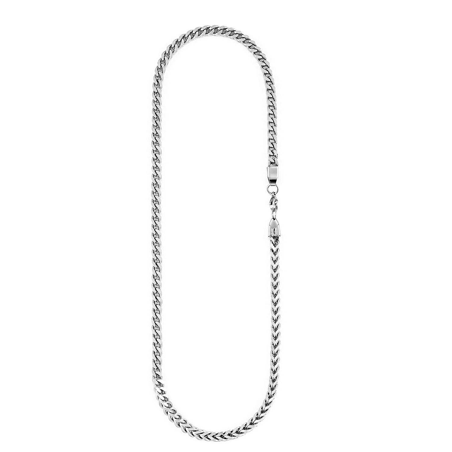 Set of Necklace 24 Inches and Bracelet (8.0In) in Stainless Steel