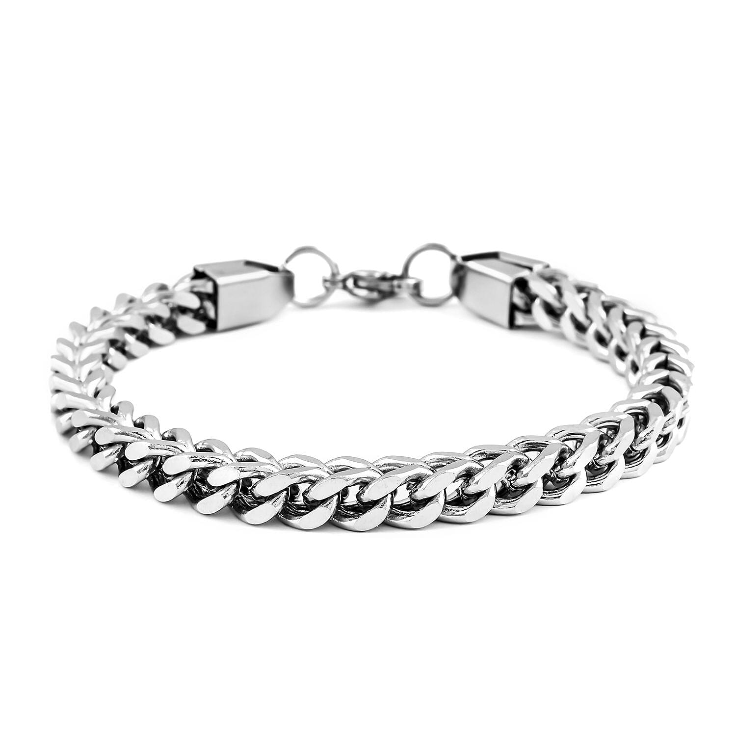 Set of Necklace 24 Inches and Bracelet (8.0In) in Stainless Steel