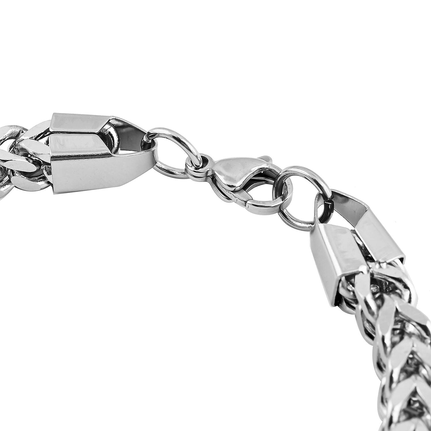 Set of Necklace 24 Inches and Bracelet (8.0In) in Stainless Steel