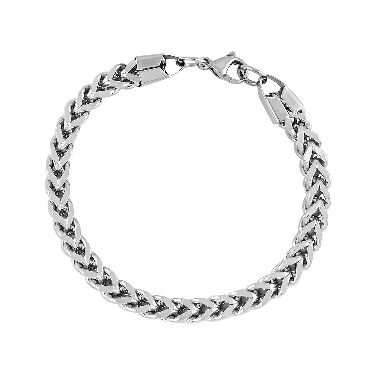 Set of Necklace 24 Inches and Bracelet (8.0In) in Stainless Steel