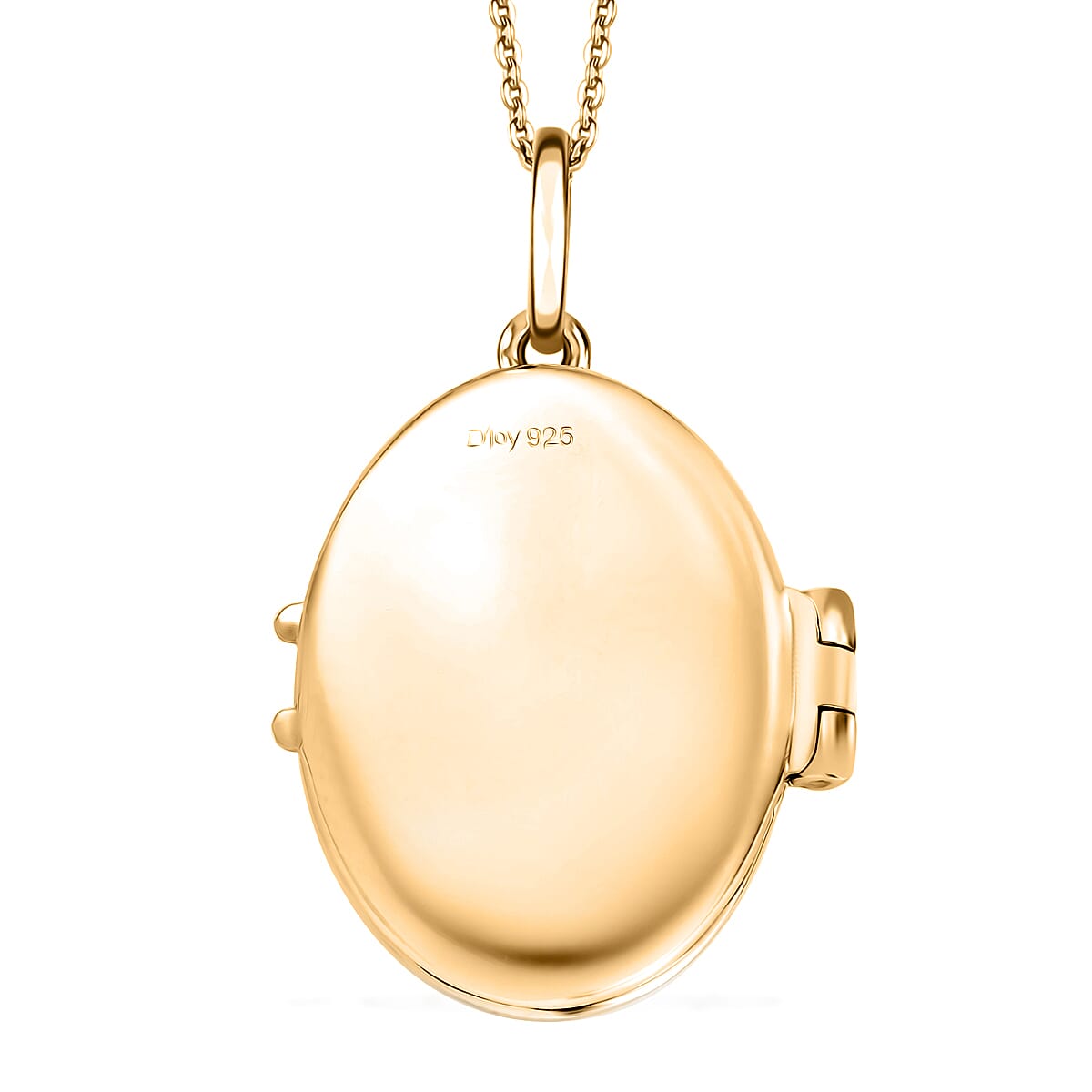 Moissanite Pendant Necklace (20 Inches) in 18K Vermeil YG Over Sterling Silver 0.70 ctw