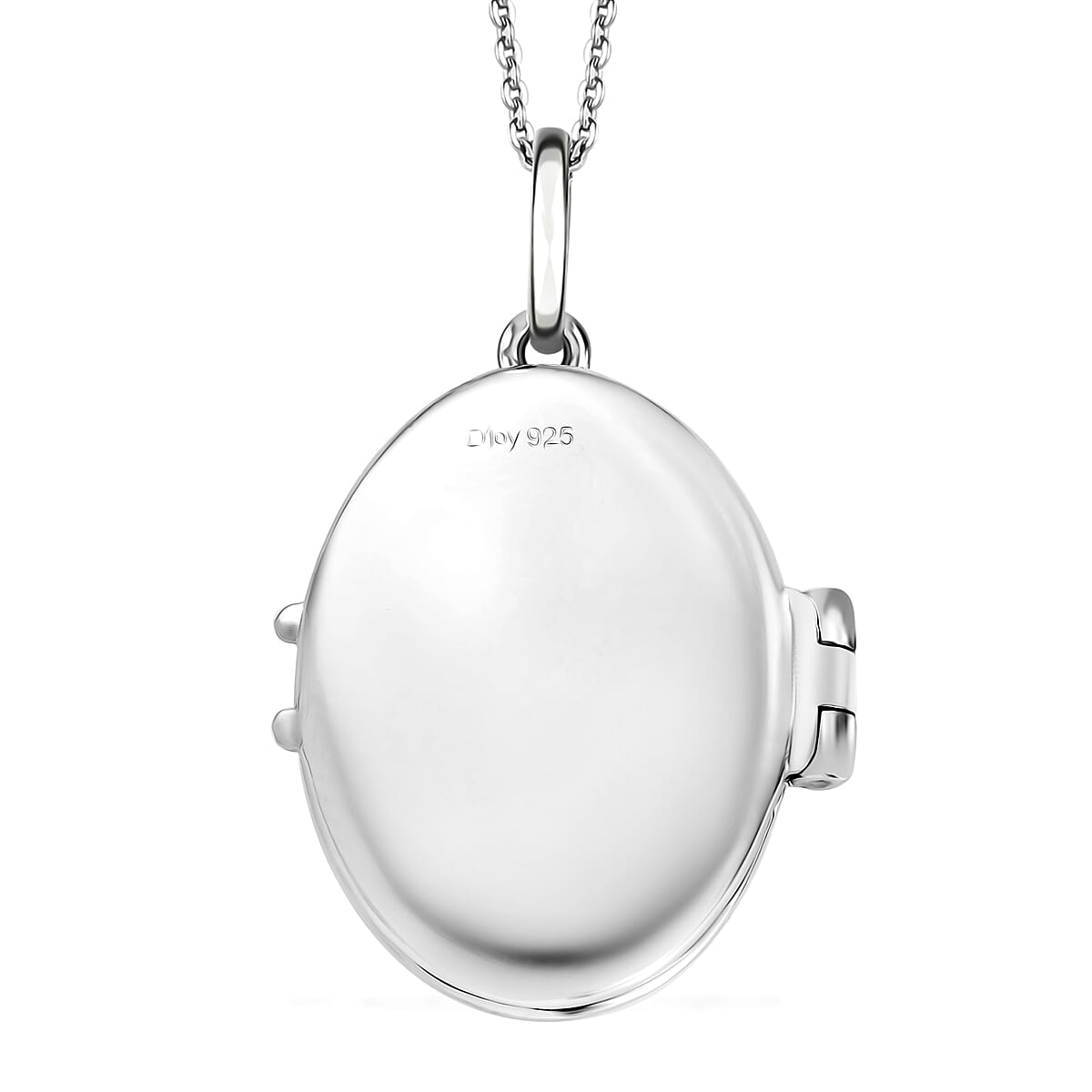 Value Buy Moissanite Pendant Necklace (20 Inches) in Rhodium Over Sterling Silver 0.70 ctw image number 5