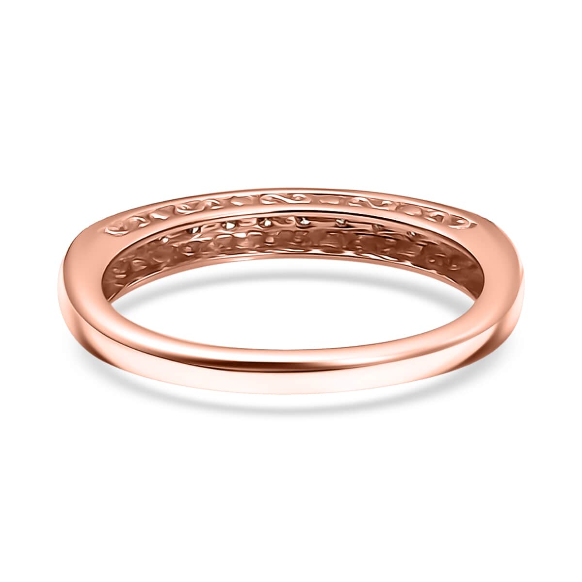 Multi Diamond 0.50 ctw Ring in 18K Vermeil Rose Gold and Rhodium Over Sterling Silver (Size 5.0) image number 5