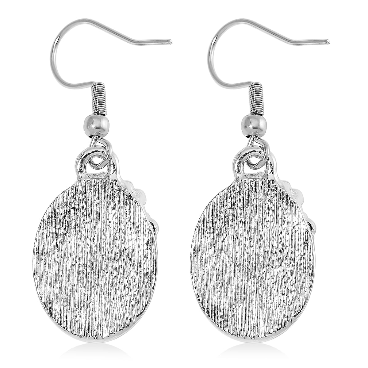 Tigers Eye 140.00 ctw Necklace 20 Inches and Earrings in Silvertone image number 6