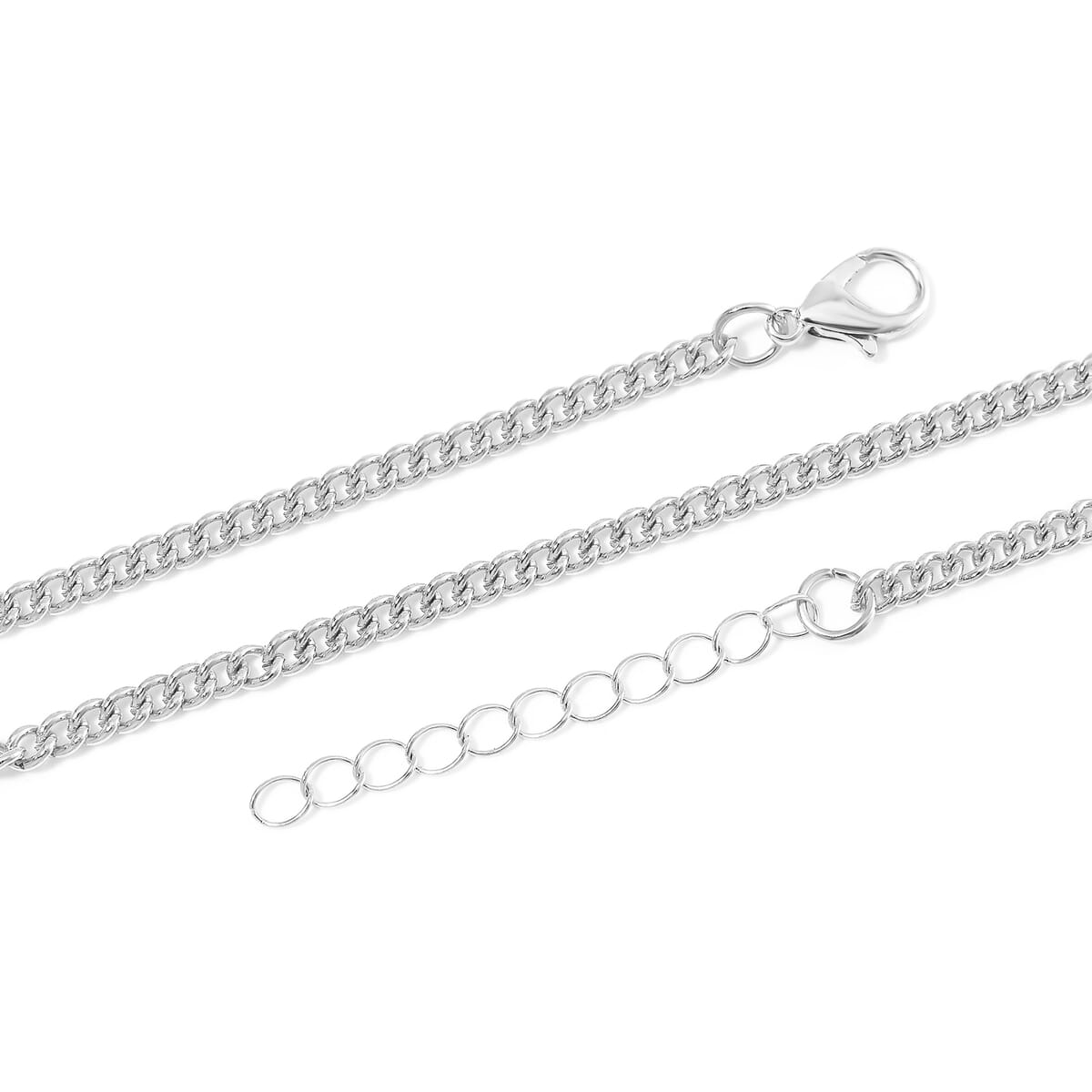 Green Aventurine 140.00 ctw Necklace 20 Inches and Earrings in Silvertone image number 3