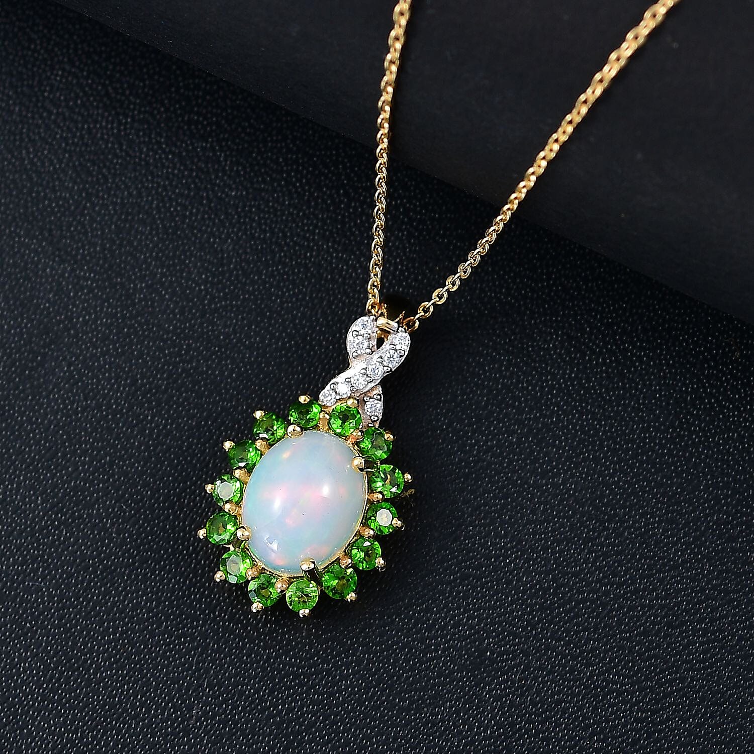 Ethiopian Welo Opal & Chrome Diopside - Product card gallery slide 2 (9432543723775)