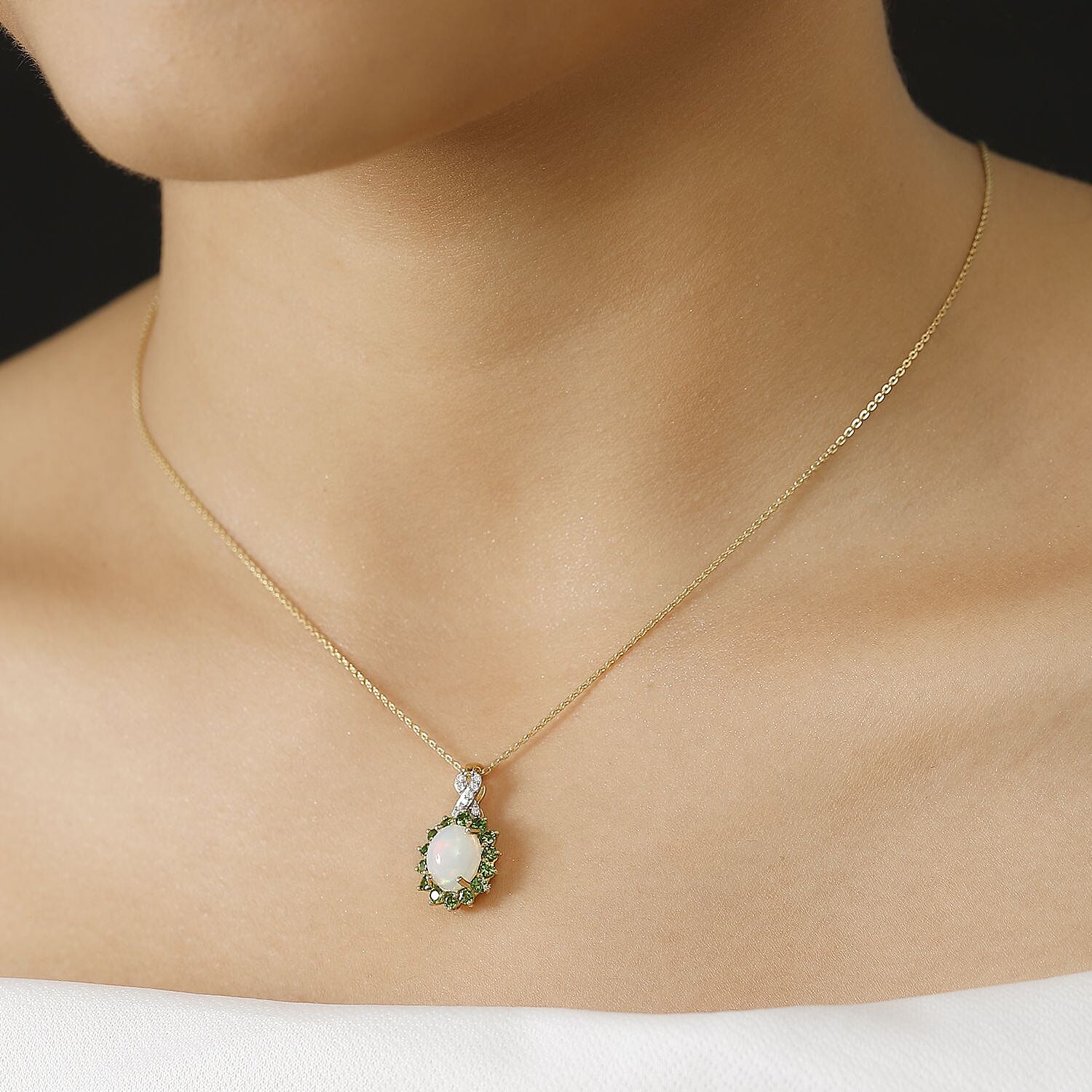 Ethiopian Welo Opal & Chrome Diopside - Product card gallery slide 3 (9432543723775)