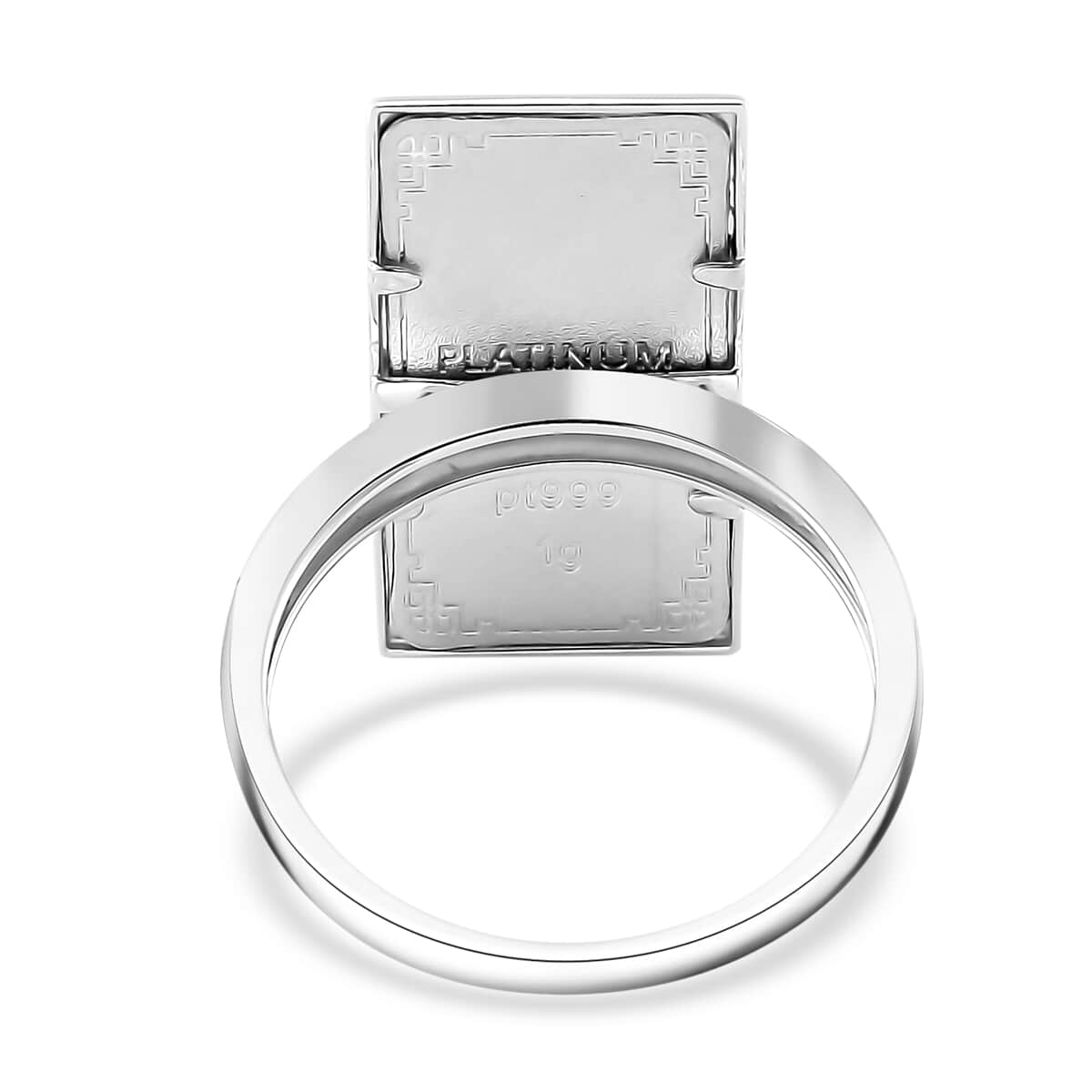 999 Platinum Bar 1g with 10K White Gold 2.90g Ring (Size 7.0) image number 4