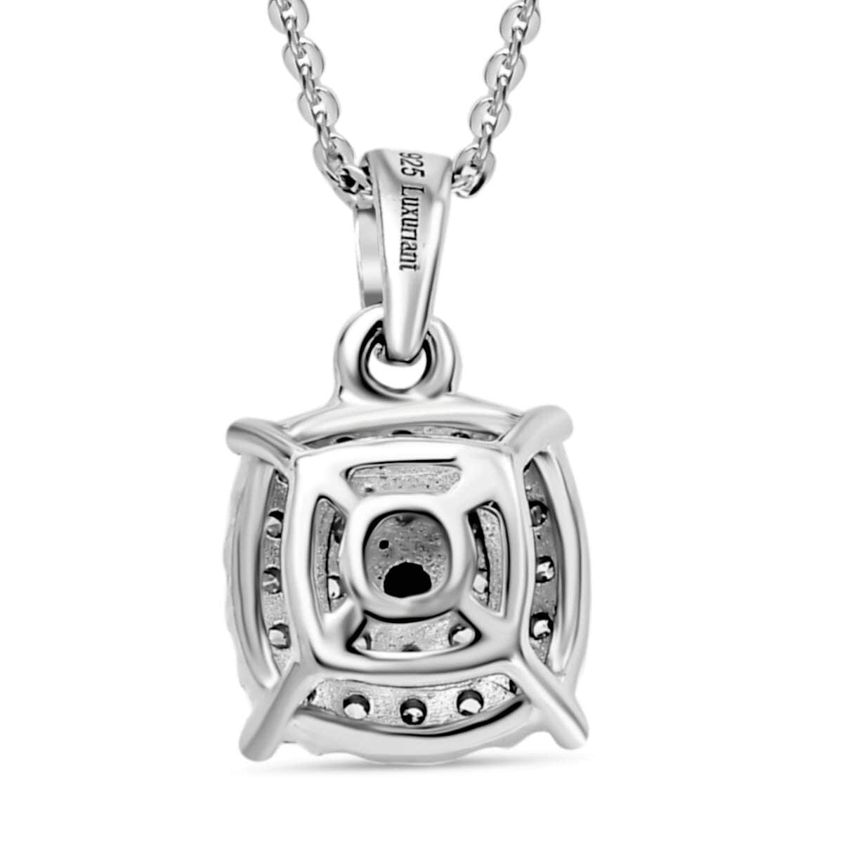 Luxuriant Lab Grown Diamond SI 0.35 ctw Pendant Necklace in Rhodium Over Sterling Silver 20 Inches image number 4