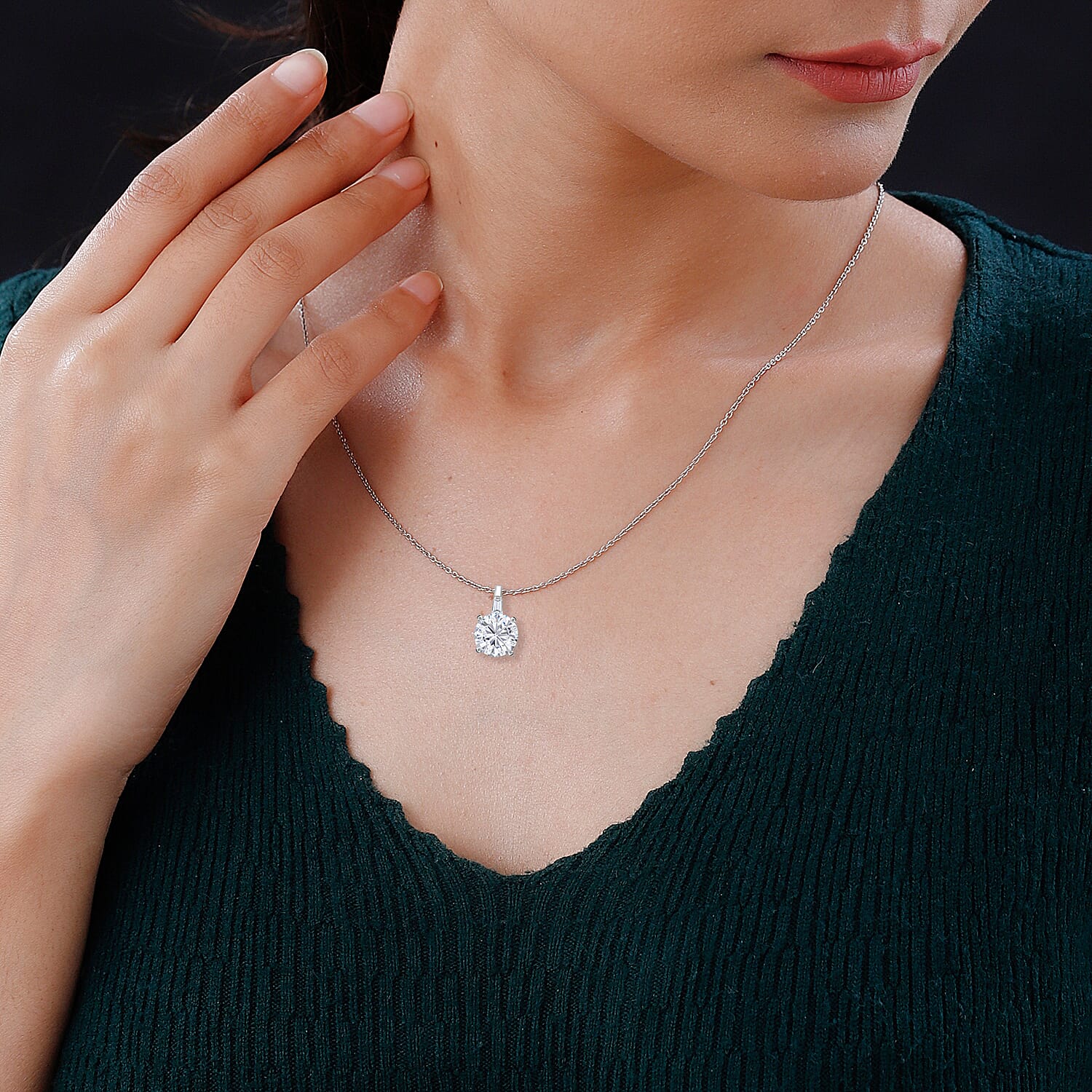 Rhodium Over Sterling Silver