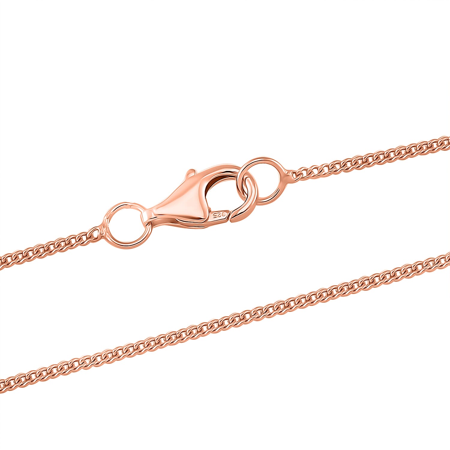 Green Jade (D) and White Zircon 0.75 ctw Pendant Necklace in 14K Rose Gold Over Sterling Silver 18 Inches