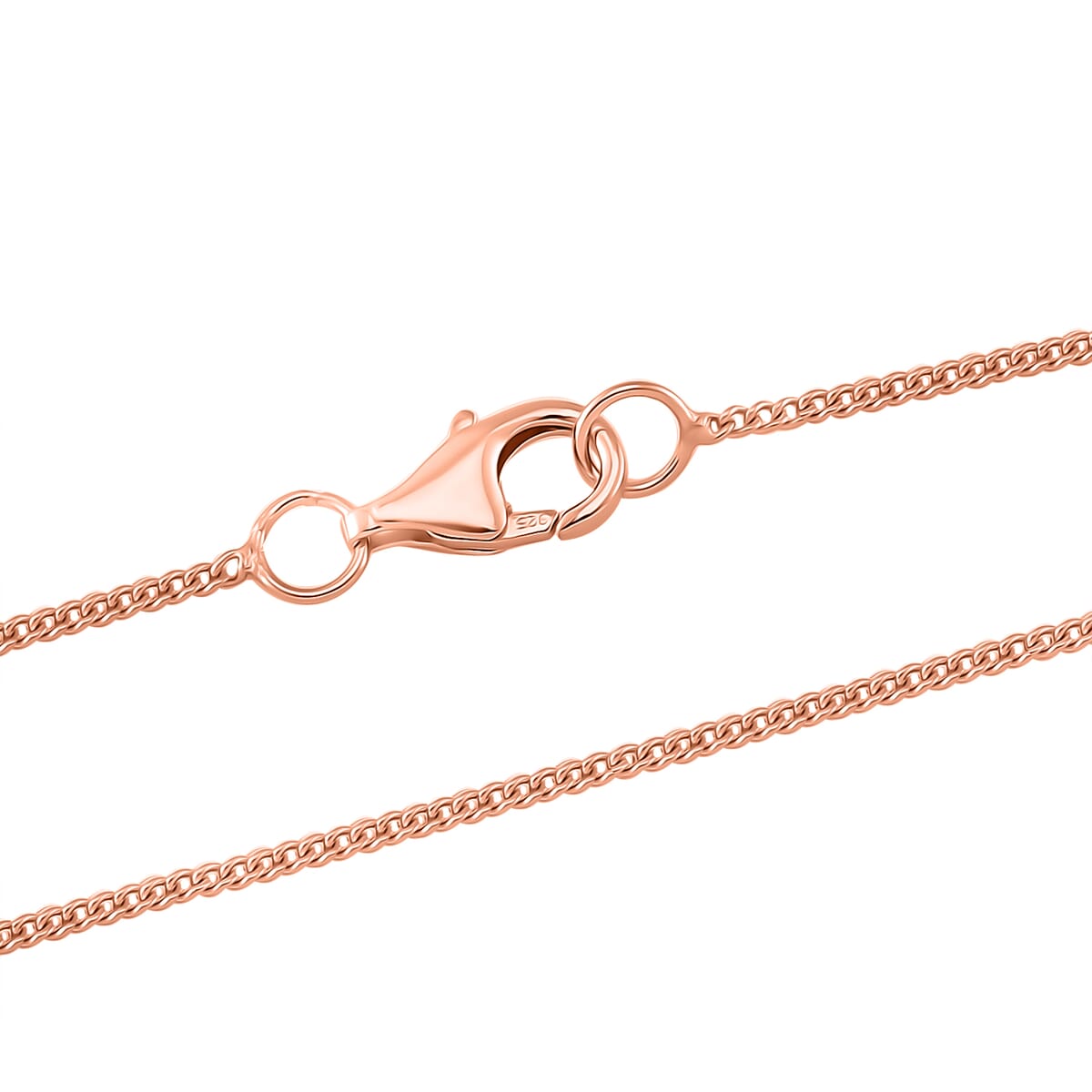 Green Jade (D) and White Zircon 0.75 ctw Pendant Necklace in 14K Rose Gold Over Sterling Silver 18 Inches image number 4